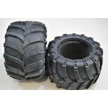 PAR DE PNEUS ESCALA 1/5 COM INSERT ESPUMA, PARA MONSTER TRUCK MEGAP MXT-5 HI6505 50017 HSP RADCAT ROVAN HIMOTO HIM 50016